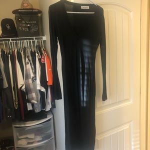 Woman’s black dress